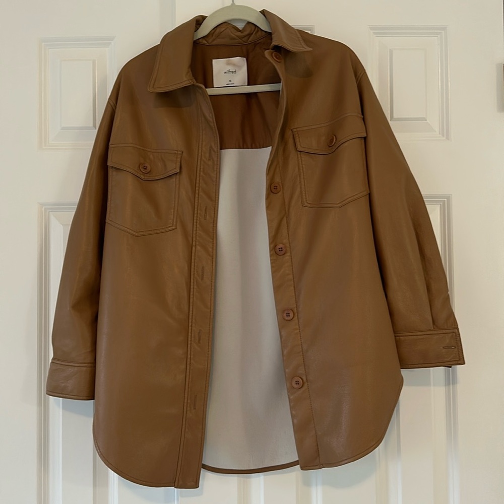 Stylish Wilfred Vegan Leather Cover Shirt